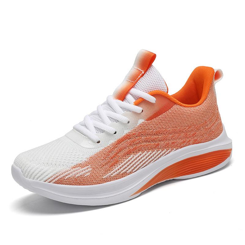 Men's Flying Woven Running Shoes Spring and Summer Low-top Mesh Cloth Surface Light and Breathable Casual Sports Shoes Couple Tide Shoes