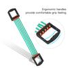 Five Rubber Chest Expander Strong Resistance Cable for Gym Fitness Sports Training Green