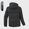 Men's Hooded Cotton-Padded Jacket, Size M-8XL, Winter Warmth, Casual Three-Bar Design