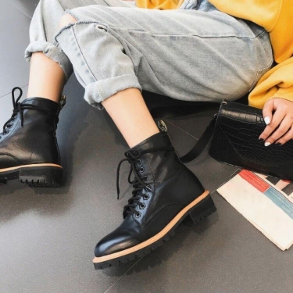 Fashion versatile Martin boots children British style lace-up retro style round head short boots children 2025 autumn and winter new