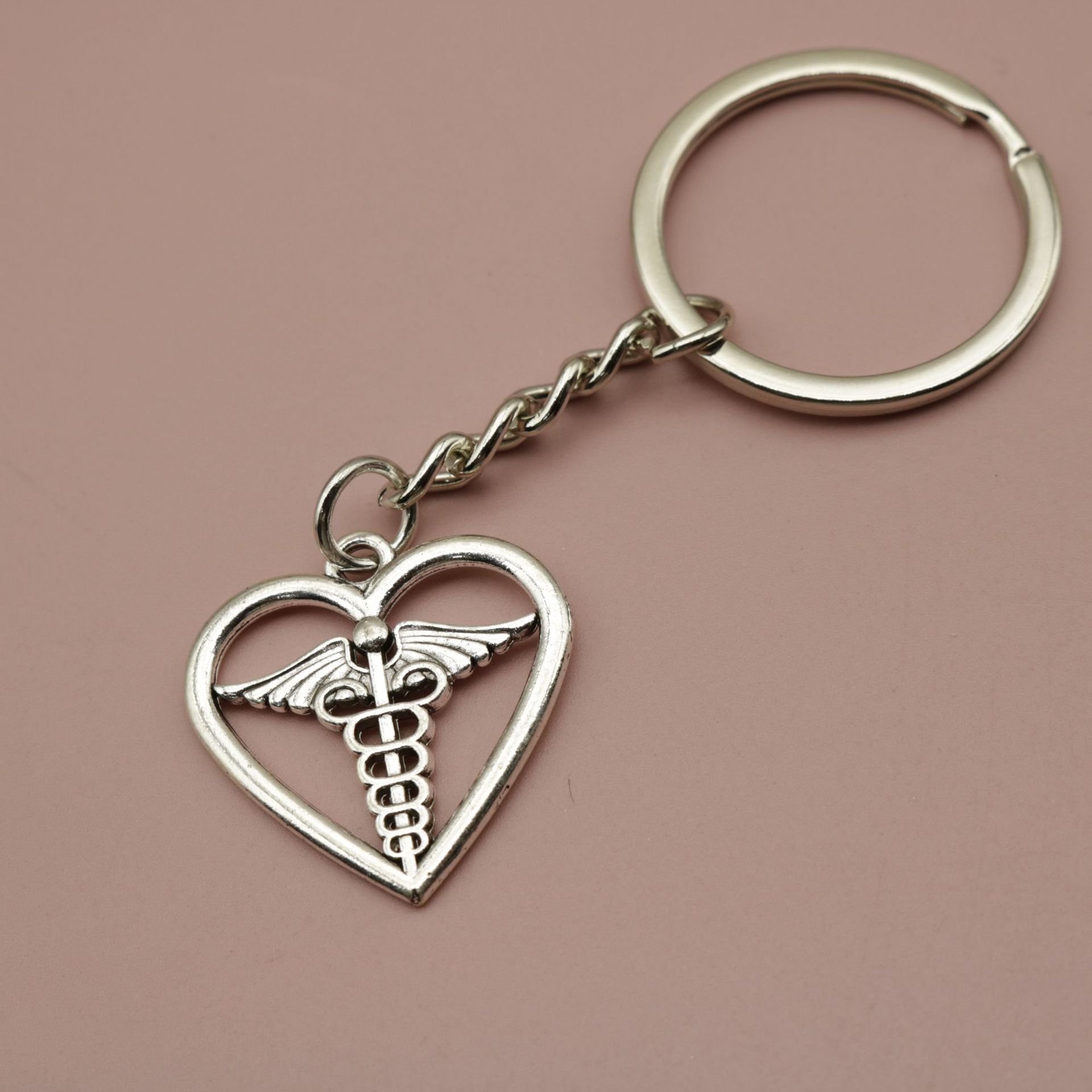 

Популярные ювелирные изделия, простой медицинский скипетр, брелок с подвеской в ​​виде любви one size