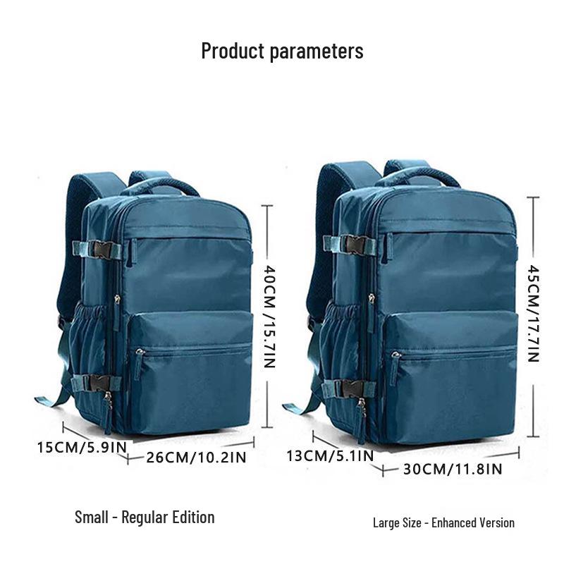 Versatile Unisex Large Capacity Laptop Backpack with Multi-Layer Storage & Compressible Vacuum Bag