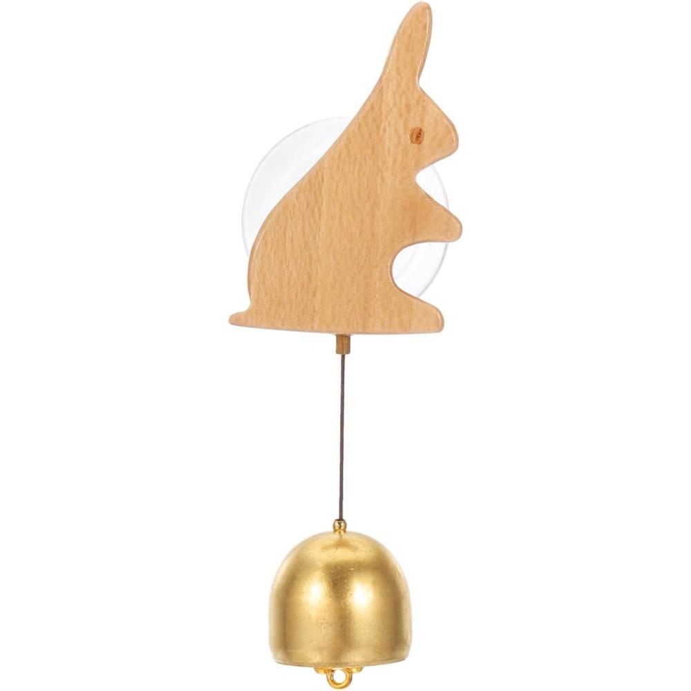 

1pc Animal Shaped Wooden Wind Chime Doorbell No Drill Adhesive Design For Apartment Entrance Home Decor Housewarming Gift