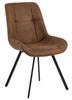 Waylor Upholstered Chair Brown Metal Legs