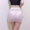 Red Lace Temptation See-Through Women's Bodycon Mini Skirt