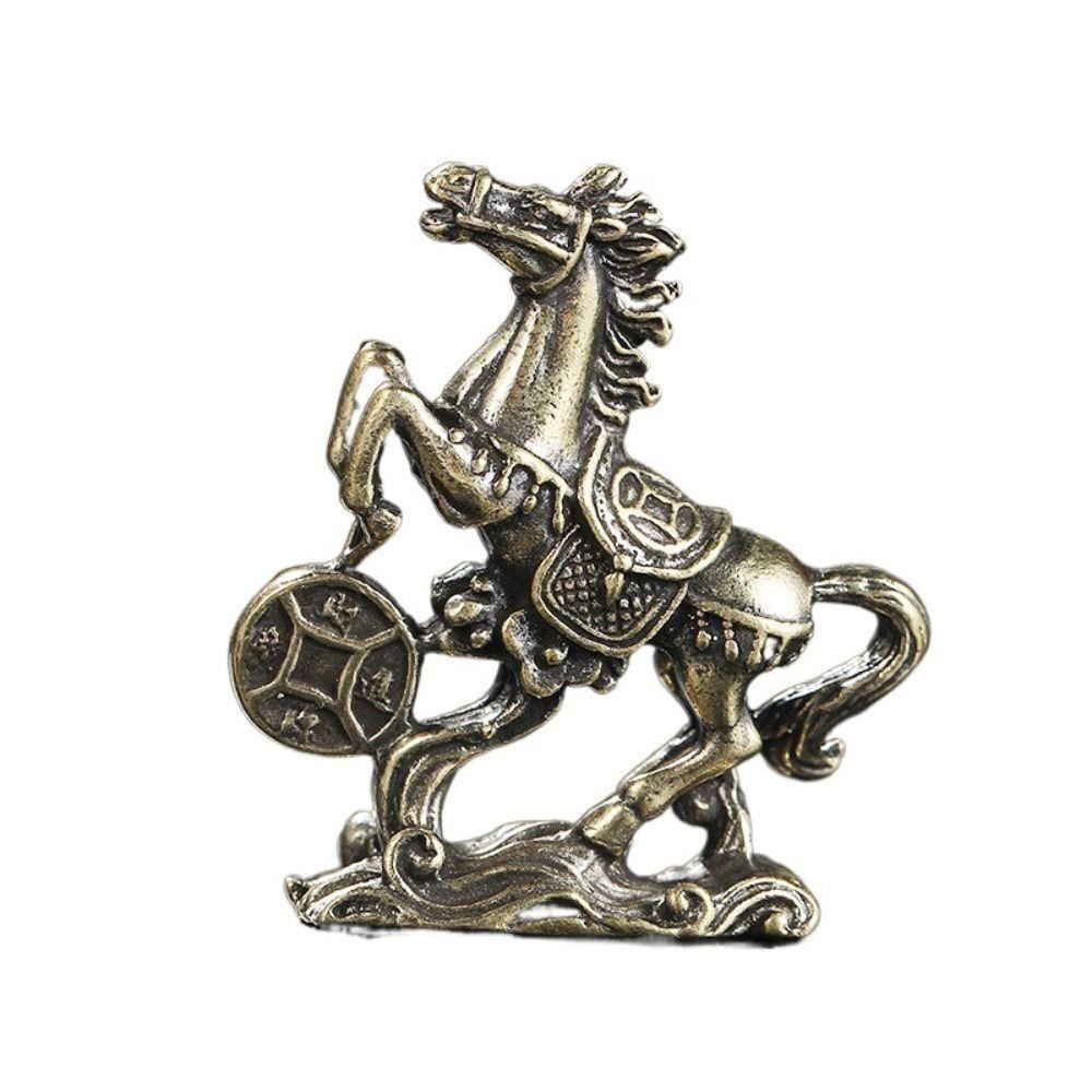 New Brass Horse Figurines Copper Desktop Decor Zodiac Horse Handmade Gifts Horse Metal Ornaments