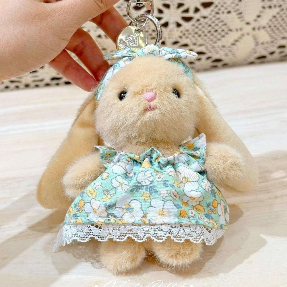 Cartoon Doll Keychain Kawaii Rabbit Keychain Fashion Plush Rabbit Key Ring Bag Charm