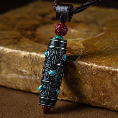 High End Nine Eye Bead Pendant for Men's Necklace, Retro Nine Eye Bead Pendant for Women's Fashion