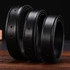Men's Genuine Perforated Leather Belt Strap, Needle Buckle, 3.2 Cowhide, No Buckle Included, 3.0 Width.