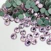 High End Quality Flat Back Round Loose Hot-Fix Rhinestone with Intensive Glue Glass Bead for Shoes Bags Nail Art Eco-Friendly
