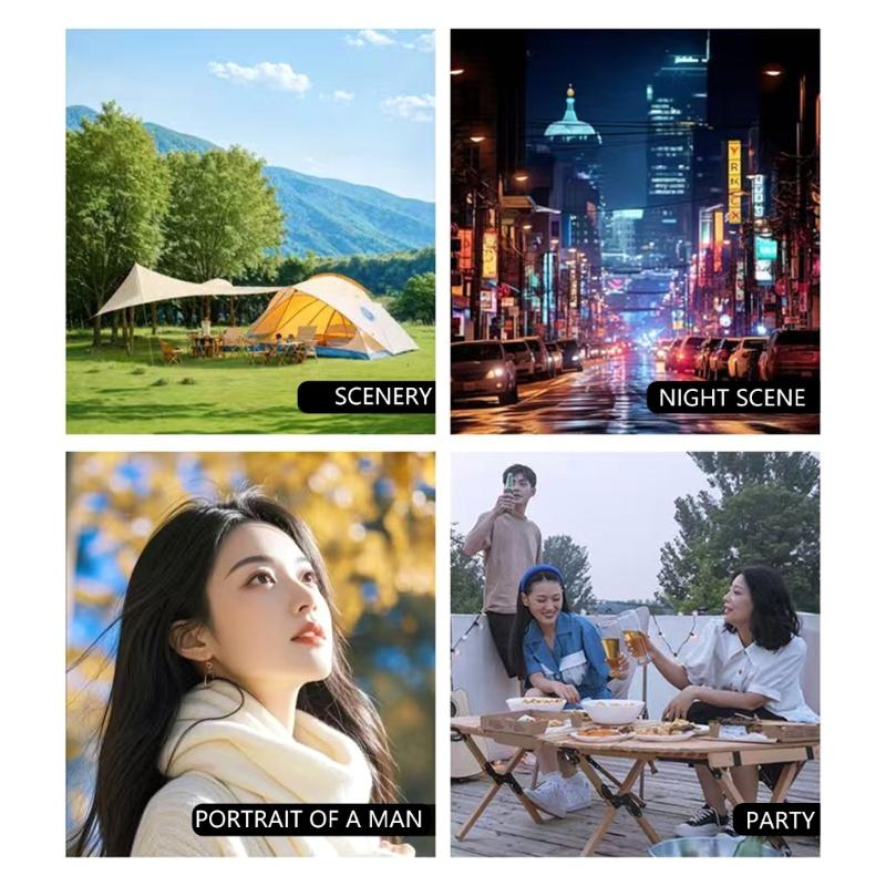 5K Double Screen Digital Camera 80MP High Resolution 18X Digital Zooming WiFi Streaming Builts in Flashing for Photography Beginners