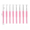 Colorful Grip Crochet Hooks 2.5-6.0mm Sizes Yarn Needles Set Aluminium Crochet Hooks  For Beginners