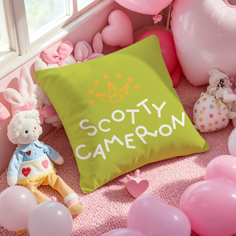 Luxury S-SCOTTY C-CAMERON Cushion Cover Pattern Printed Pillowcase for Living Room Sofa Cushion Cover & Bedroom Decor