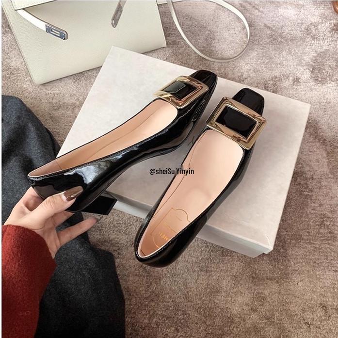 

Туфли на массивном каблуке с квадратным носком в стиле Су Иинь: Женские весенние туфли с низким вырезом и одинарным ремешком для работы, свадеб и поездок 34