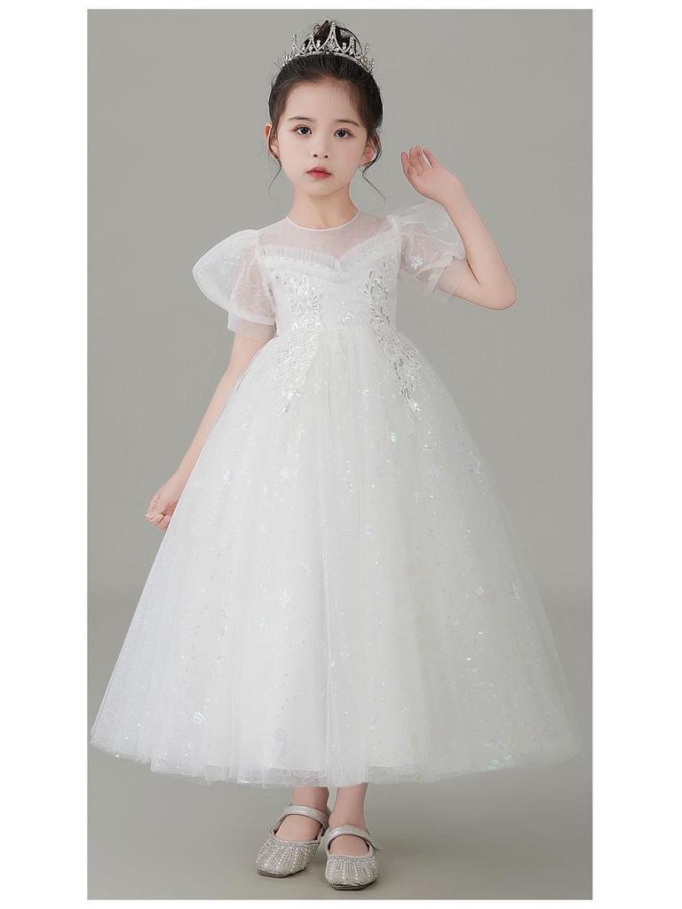 Sommer Mädchen Langes Prinzessin Hochzeits- und Abendkleid