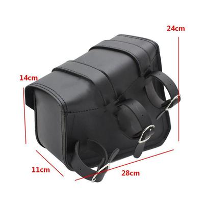 Motorcycle Side Saddle Bags PU Leather Swing Arm Tool Bag for Sportster XL883 1200 Honda Suzuki Universal Storage Saddlebags