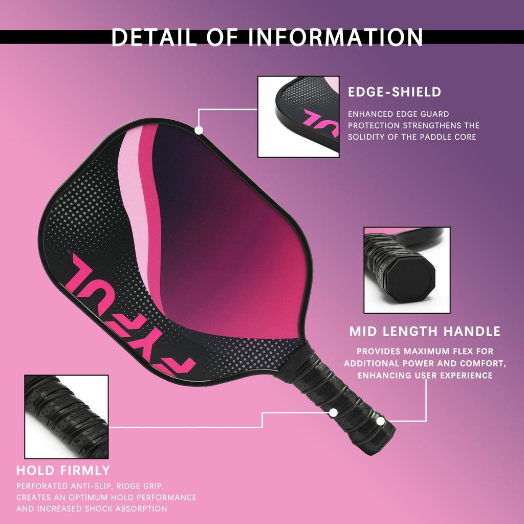 Professionell glasfiber Pickleballracket för utomhussporter & Tävling