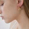 Halden Grape Shape One Touch Earrings (E062_gold)