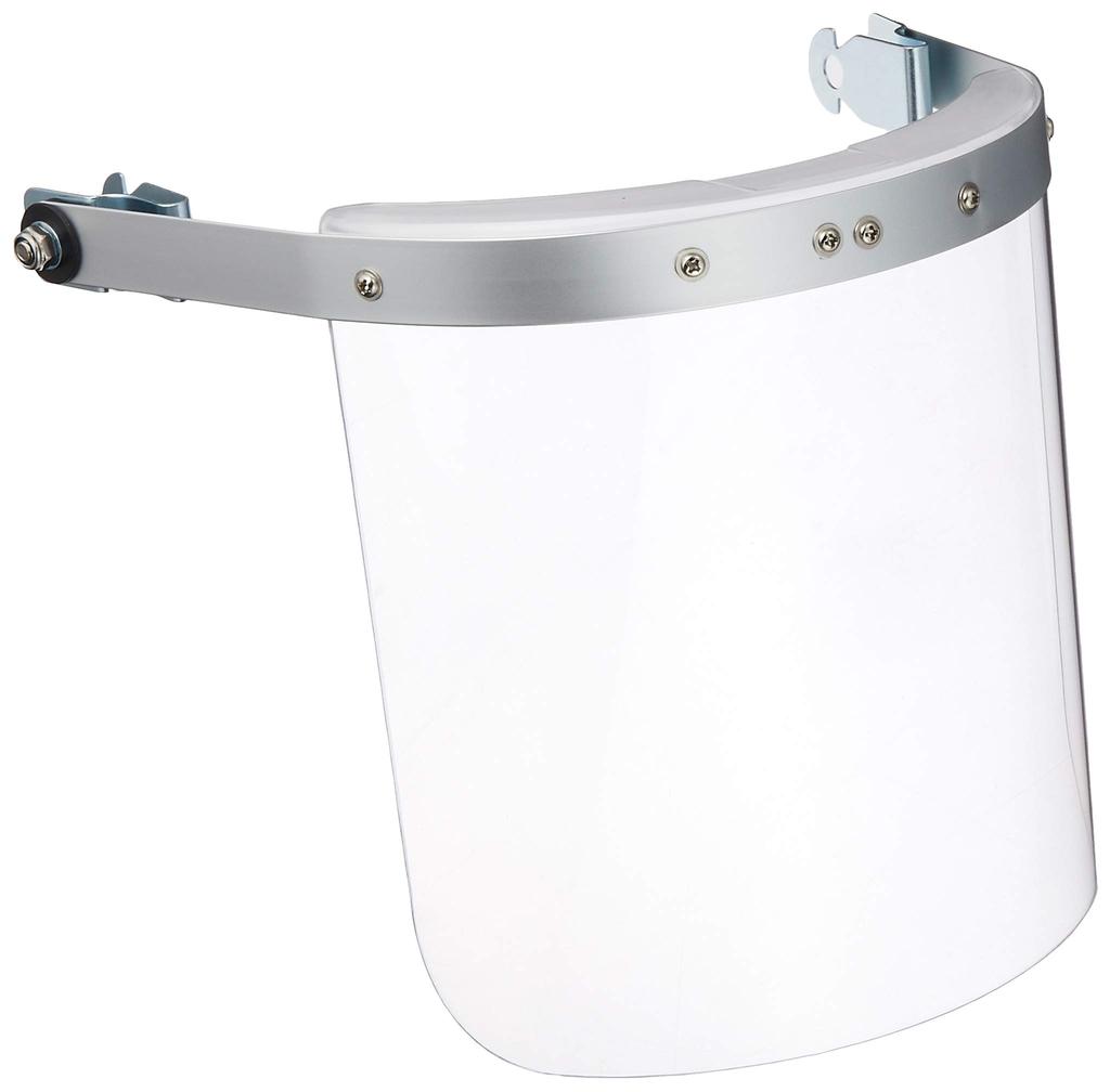 TRUSCO Disaster Prevention Face Transparent Helmet-Mounted Mask,