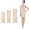 Women's Modal Spaghetti Strap Summer Dress: Anti-See-Through Lining, Slimming Body Shaping, Mid-Length, Ideal as Base Layer or Inner Wear.