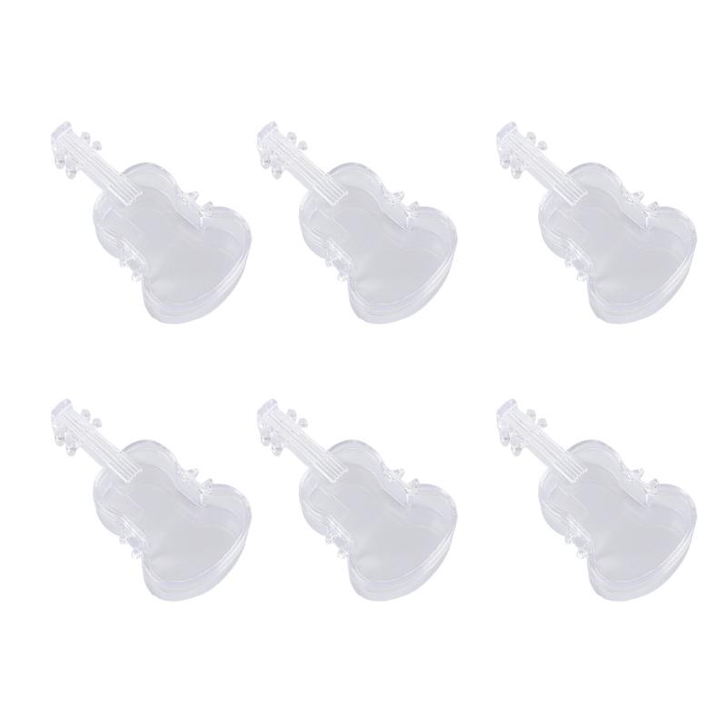

Artistic Plastic Violin Shape Travel Organizer Reusable Cream Candy Storage For Event Cosmetics чистый
