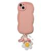 ins smiley face flower for iPhone13 Pro max pendant pendant Apple 16 mobile phone case 15 wavy edge 14