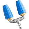 Buse Turbo Double pour Nettoyeur Haute Pression Outils Multifonctions pour Jardinage Lavage de Voiture pour Arrosage de Jardin