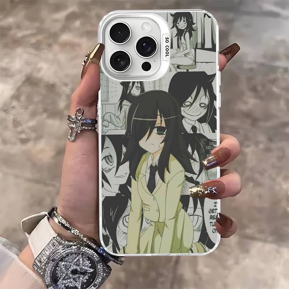 Watamote K-Kuroki T-Tomoko Phone Case For IPhone 17 16 15 14 13 12 11 Pro Max Color Black Matte Cover