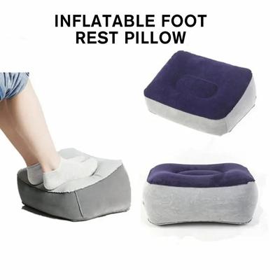 Protable Inflatable Footrest Pillow PVC Foot Rest Pillow For Travel Cushion Home Office Relaxin X9I0