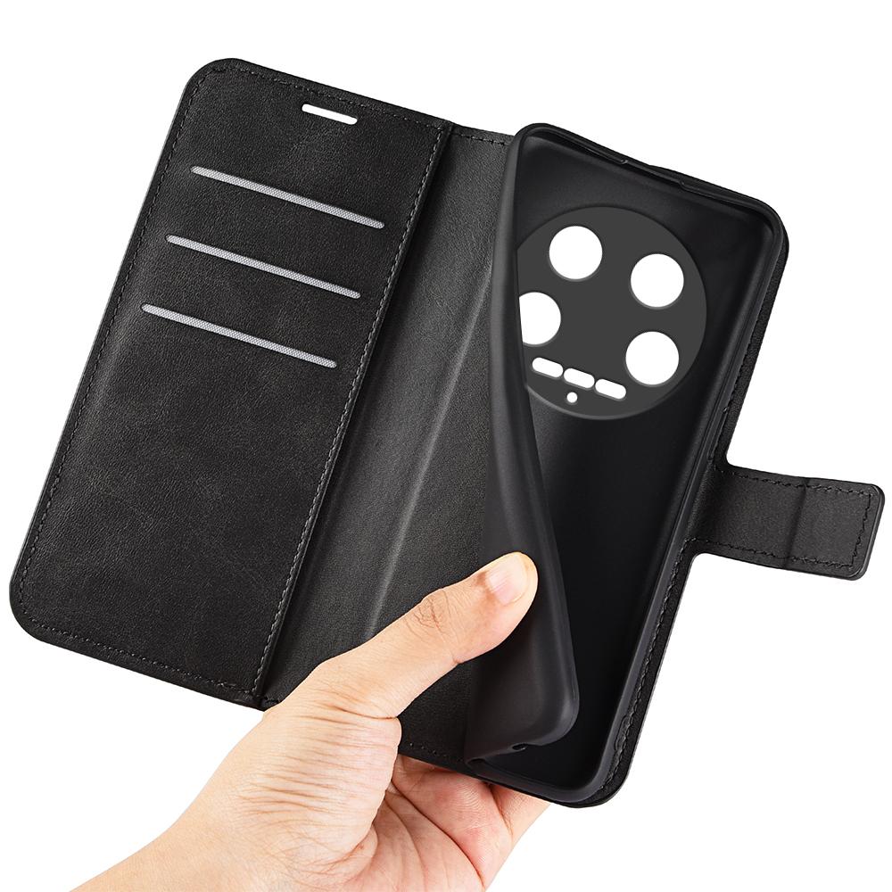 For Xiaomi 14 Ultra Case Calf Texture Leather Wallet Cell Phone Cover