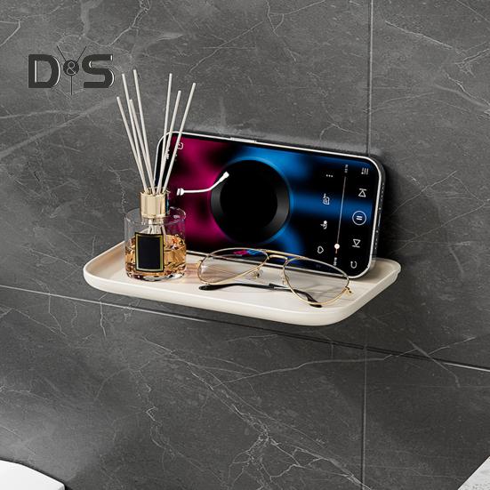 Raft de depozitare montat pe perete Organizator pentru baie Tavă Rezistent la sarcină Pliabil Tavă de depozitare Suport pentru prosoape