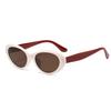 New Elliptic Frame Women Sunglasses UV Protection UV400 Retro Sunglasses Anti-Reflective Black Shades Driving