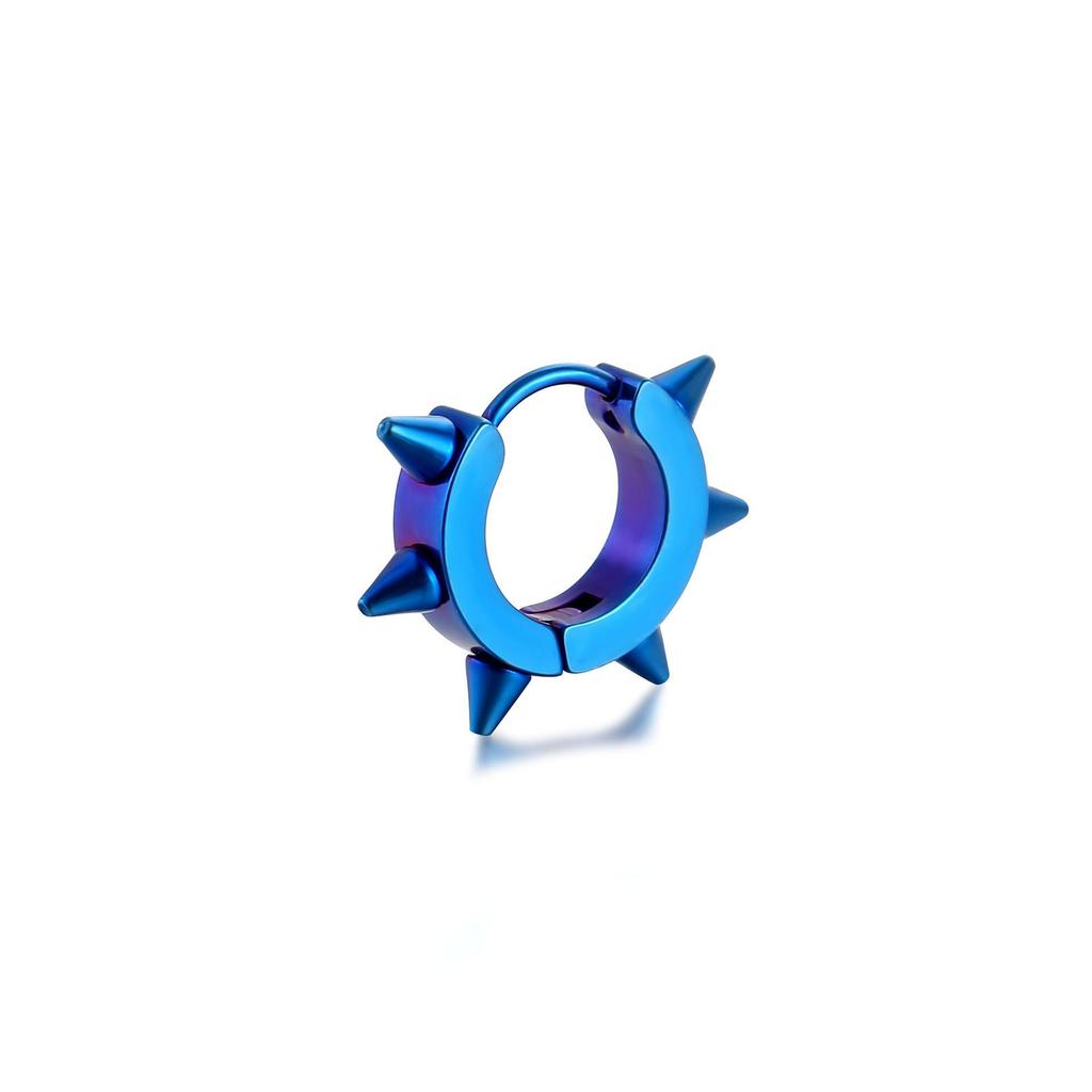 Koreanischer Punk-Stil Edelstahl Nieten Kegel Ohrclips für nicht-gepiercte Ohren