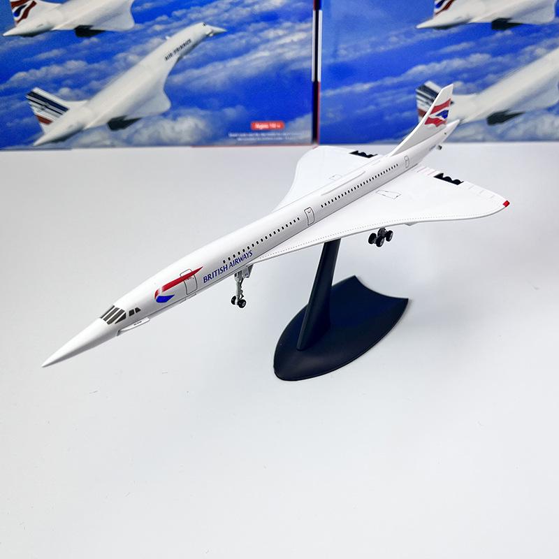1:200 Scale Concorde Supersonic Jet Model - Alloy Static Display Collection