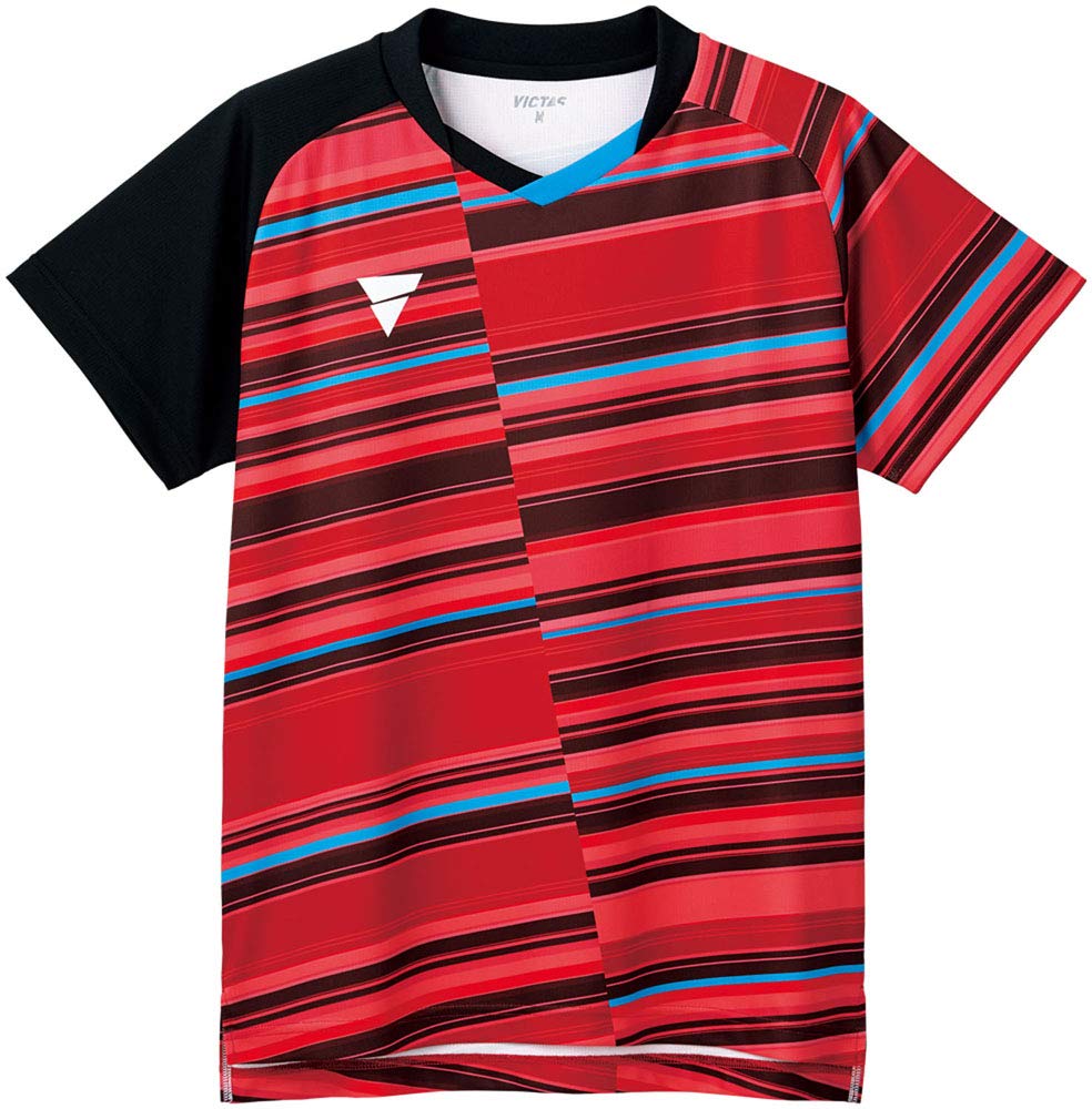 VICTAS Unisex Table Tennis Shirt Red 2XL 512102 V-GS223