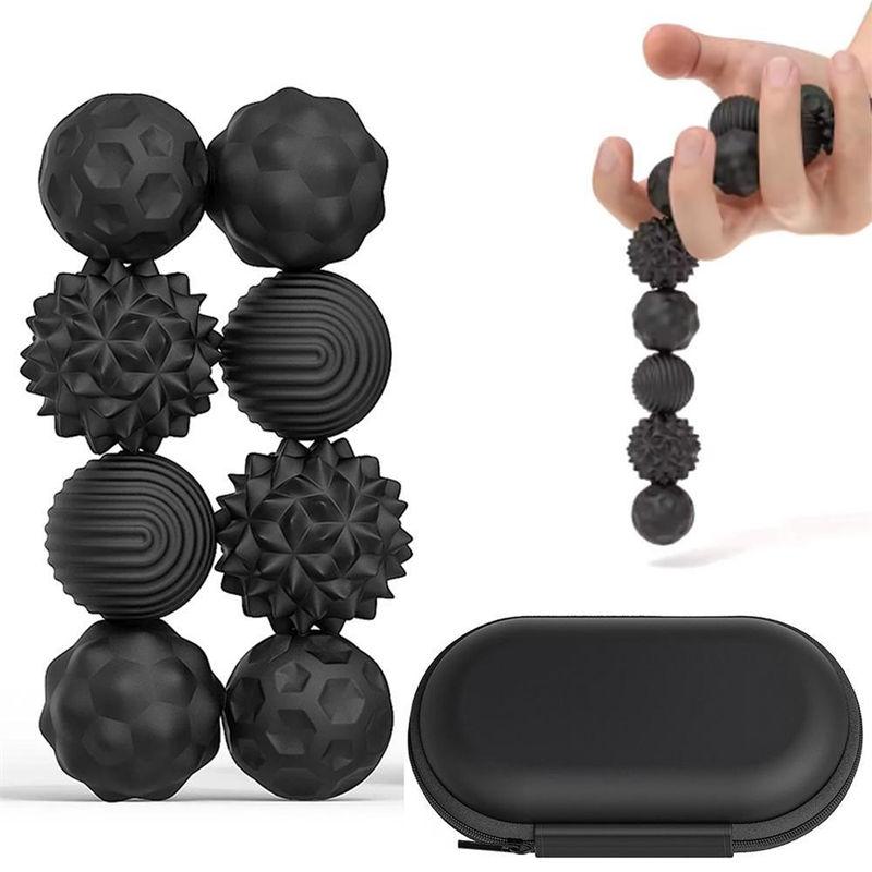 4/8 Stück Silikon Magnetisches Spielzeug Sensorisches Fidget-Spielzeug Stressabbau Angstzustände Autismus Entwicklungsspielzeug GZW