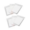6PCS Electrode Patches Physical Therapy Massage Pads Square 8x12cm Pin Type Self Stick for Pectoralis Shoulders Back
