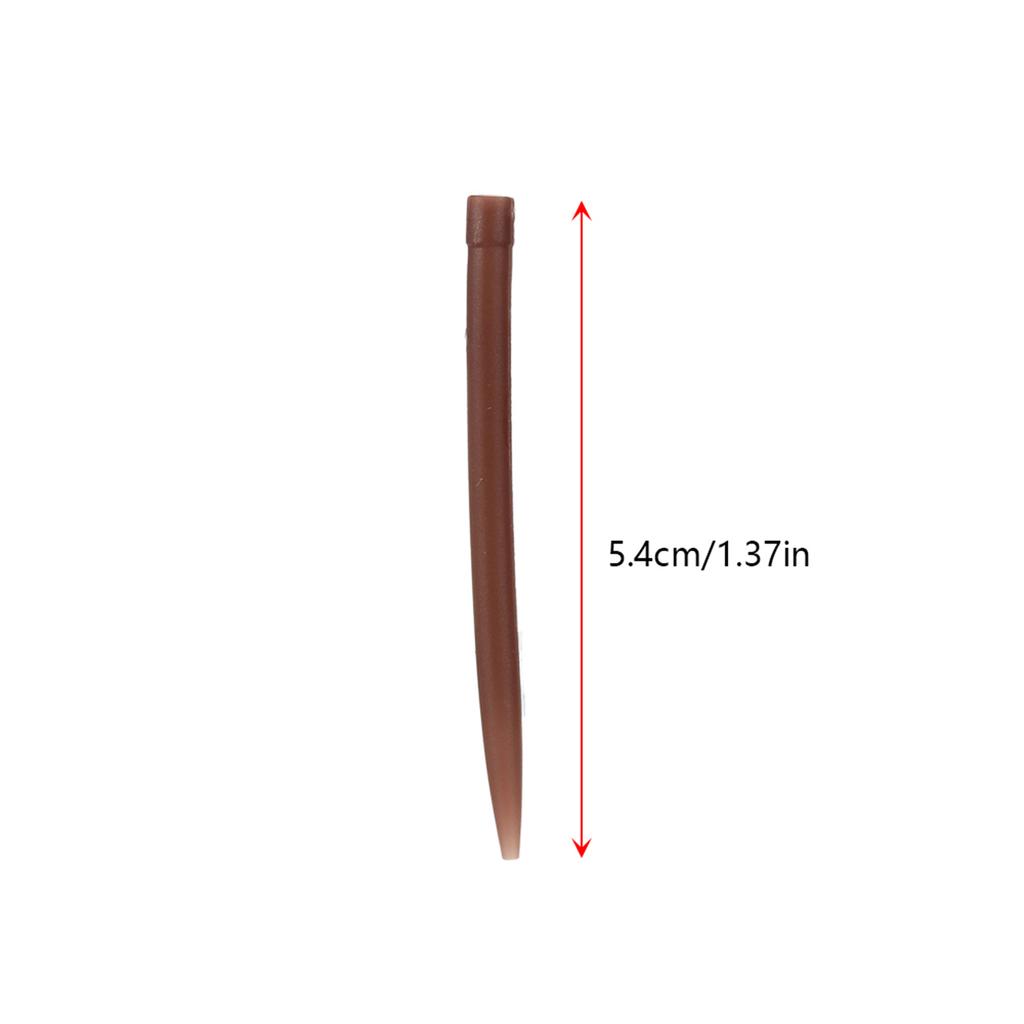 50pcs 54mm Anti Tangle Rubber Sleeves Connect with Fishing Hook Carp Coarse Fishing Accessories