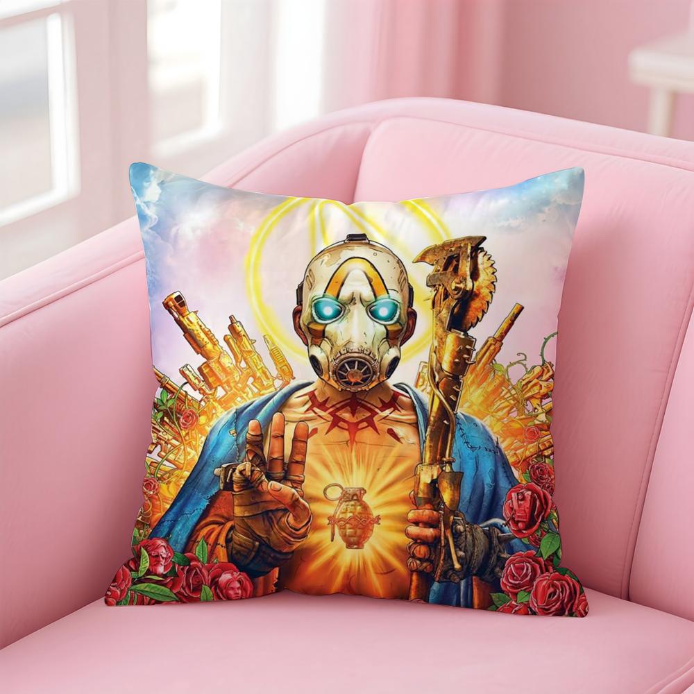 

Game B-BorderlandsS Cushion Cover Comfortable Reversible Pillow Cover Ideal for Car Sofa Bedroom & Beyond 12x12Inch