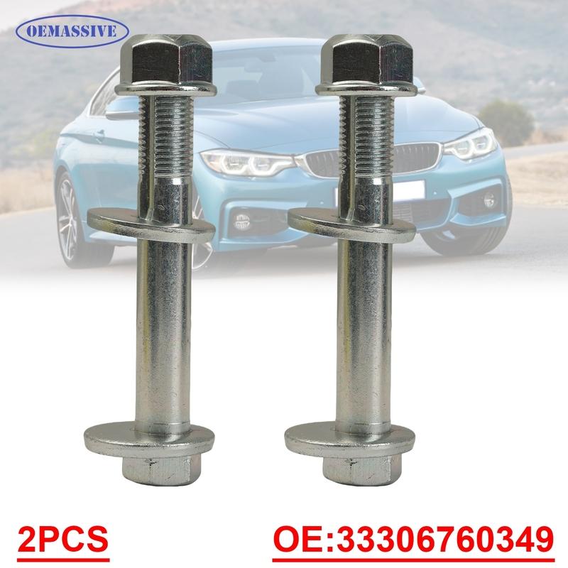 For BMW 1 2 3 4 Series X1 X3 X4 X5 X6 Z4 E90 E91 F30 Rear Suspension Eccentric Bolt Kit 2PCS Camber Adjustment Bolt 33306760349