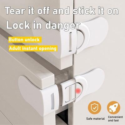 Kindersicherheitsschloss Heimschutz Türschubladenschloss für Kinder Kühlschrank Schrank Schlösser für Babysichere Pflege 1/3/4/5 Stück