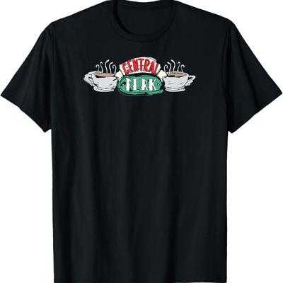 Tricou cu schiță logo Friends Central Perk Show TV