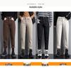 Coffee Brown Women's High-Waisted Velvet-Lined Loose Jeans - Winter 2025 Harajuku Style Trousers