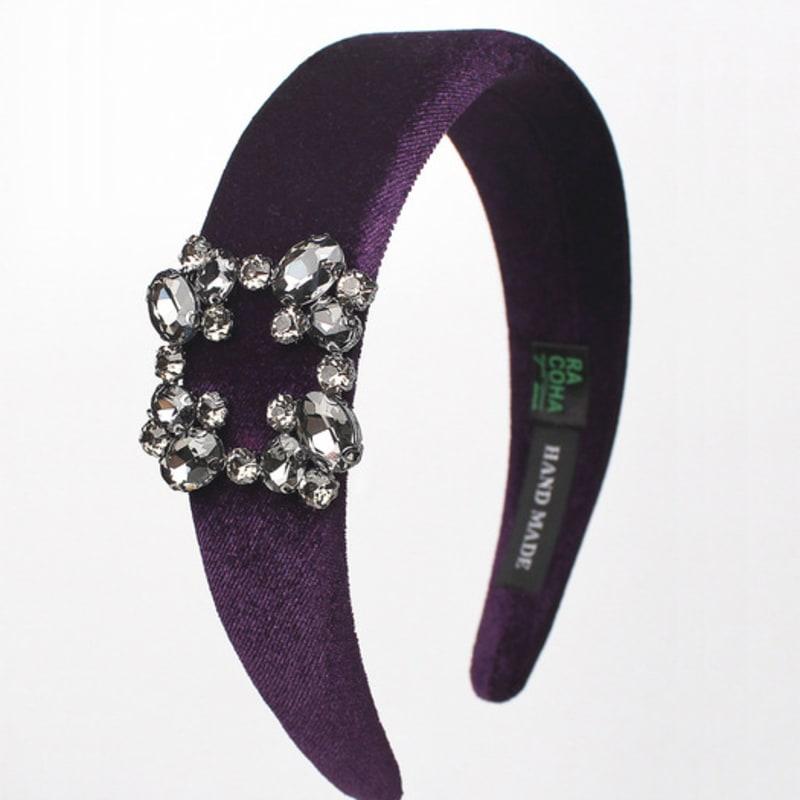 RACOHA Velvet Lovely Crystal Hair Band