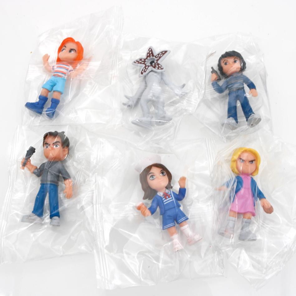 Newest Periphery Demogorgon Eleven Dustin Barb Steve Action Figure Model 6pcs/set Collection Toys for Children Gift