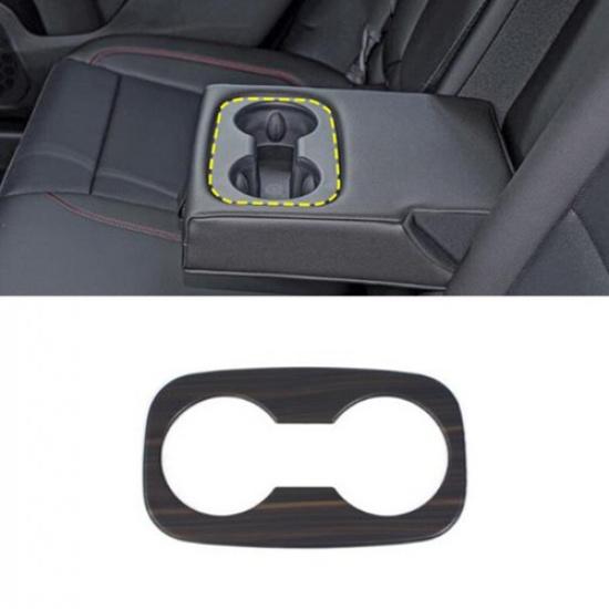Peach Wood Grain Rear Water Cup Holder Cover Trim For Chevrolet Trax 2023 2024