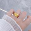 Gold Butterfly Tassel Necklace & Ring Set - Silk Floss Flash Design for Mid-Autumn Festival