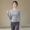ACKDCS Women's Seamless Long-Sleeve Yoga & Fitness Top