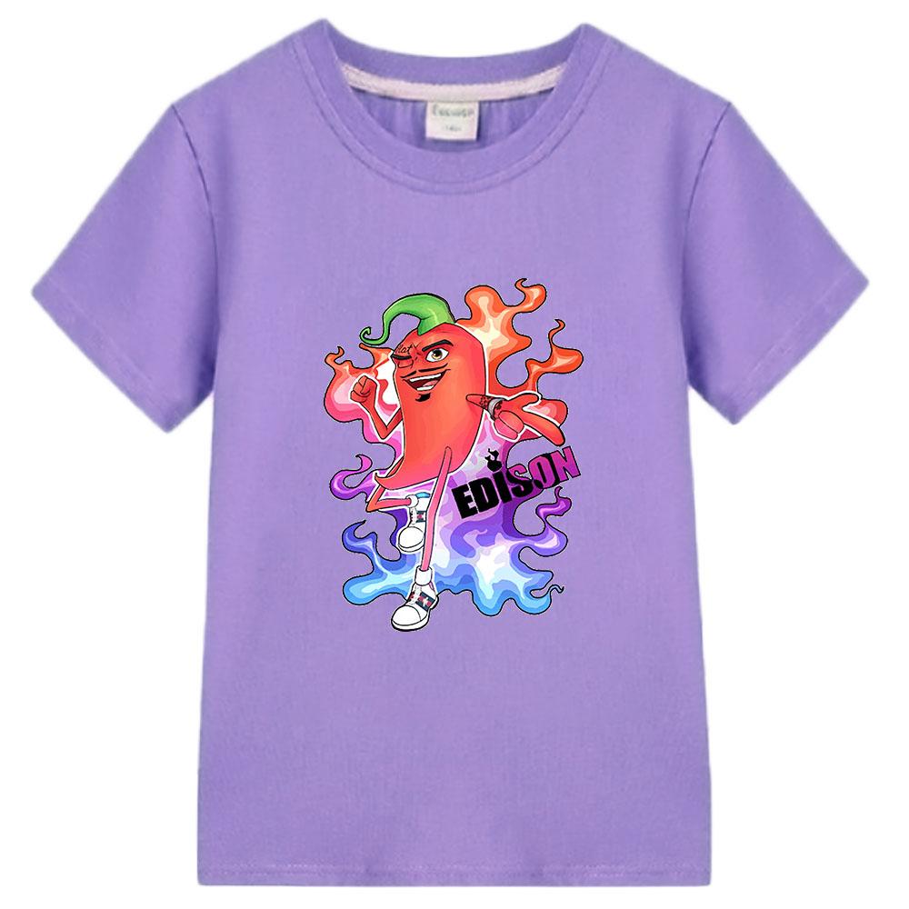 Kinder-T-Shirt Mädchenstil Produkt Edison Perek Kinderoberteil Freizeit