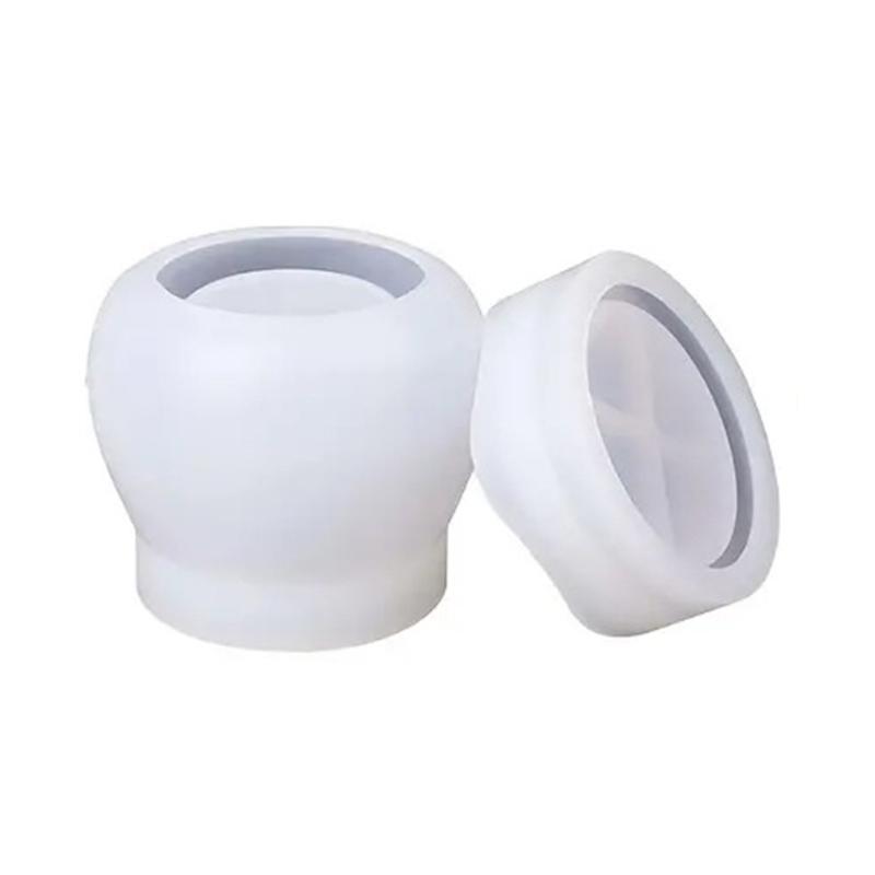 Resin Mold with Lid Pudding Jar Epoxy Resin Casting Mould DIY Jewelry Containers Mold Chocolate Baking Mould Decorations 1